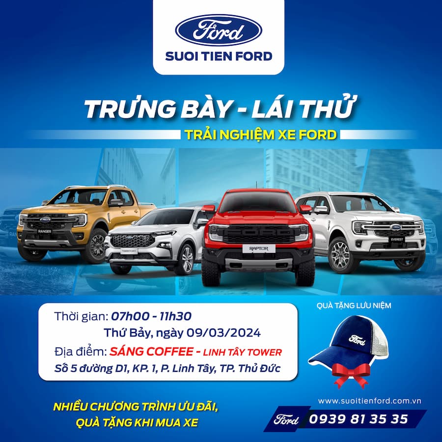 TRƯNG BÀY - LÁI THỬ FORD