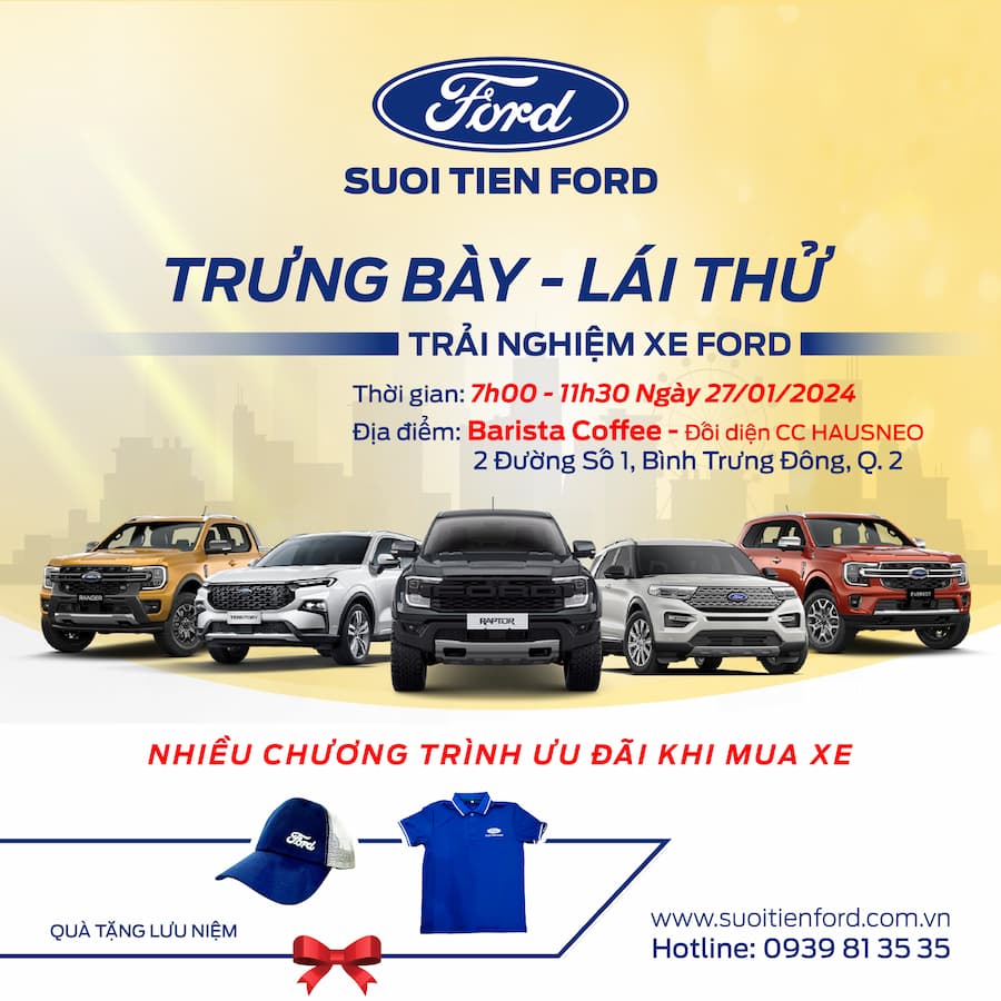 Trưng bày Lái thử Quận 2