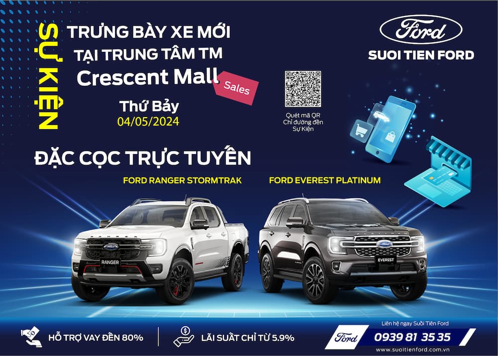 SỰ KIỆN TRƯNG BÀY ĐẶC BIỆT RANGER STORMTRAK & EVEREST PLATINUM